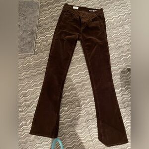 Velvet flare legged jeans size 24